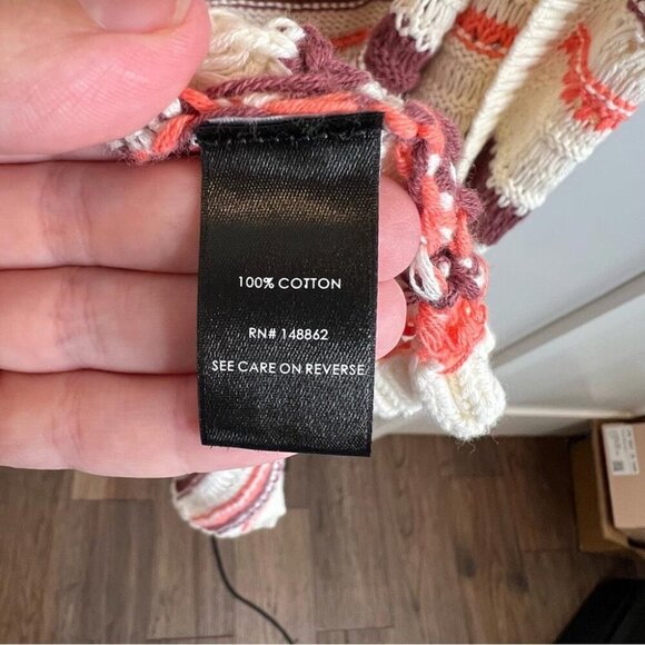 Torrid Womens Size 1X Kimono Cardigan Cotton Multi Stripes Open Knit Longline - Picture 9 of 10